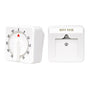 60-Minute Mechanical Kitchen Timer Visual Countdown Timer for Kitchen Cooking Study White V1263-JX-7144-2