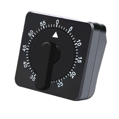 60-Minute Mechanical Kitchen Timer Visual Countdown Timer for Kitchen Cooking Study White V1263-JX-7144-2