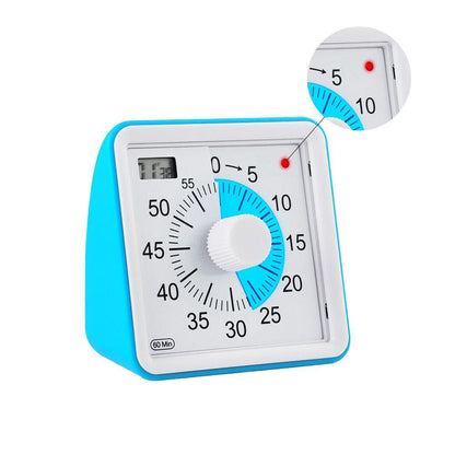 60-Minute Visual Timer Countdown Timer Time Management Tool for Sports Studying Blue V1263-JX-7145