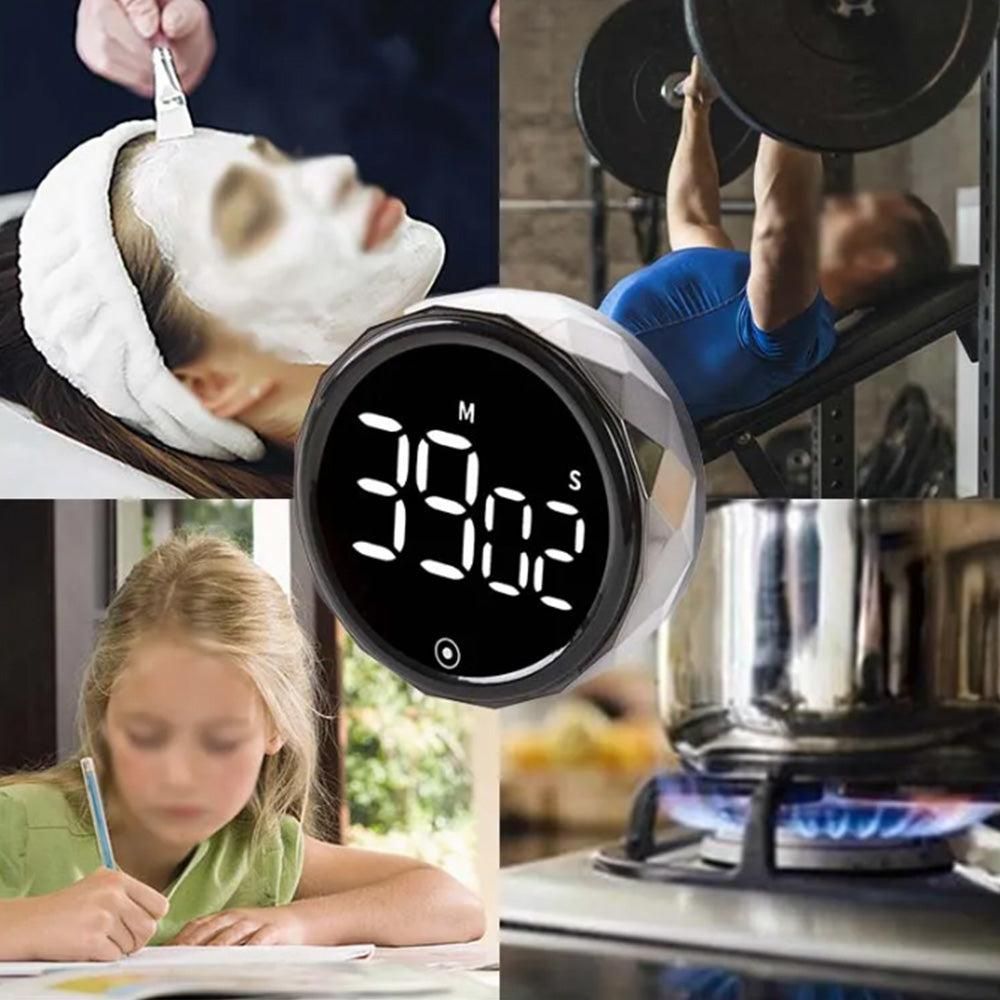 Digital Display Kitchen Timer Countdown Countup Cooking Alarm White V1263-JX-7146-1
