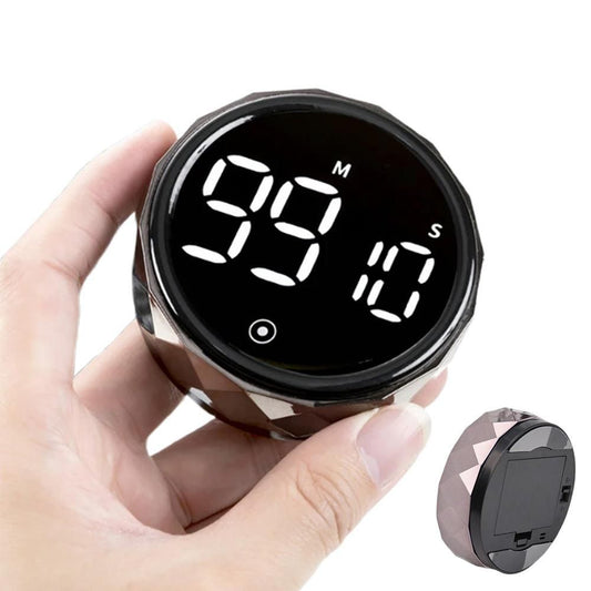 Digital Display Kitchen Timer Countdown Countup Cooking Alarm Rose Gold V1263-JX-7146-2