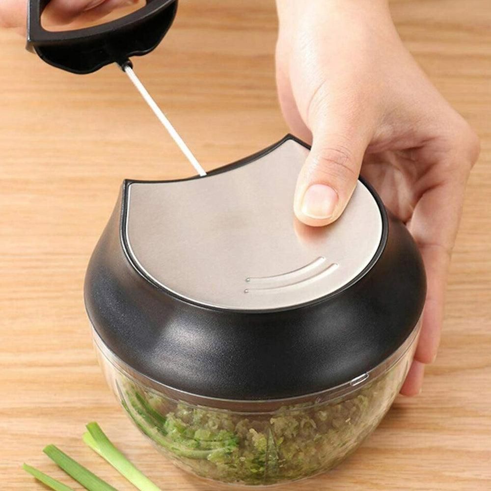 Easy Pull String Chopper Mincer Manual Mixer Slicer Dicer Blender Cutter Shredder for Onion Garlic V1263-JX-7148