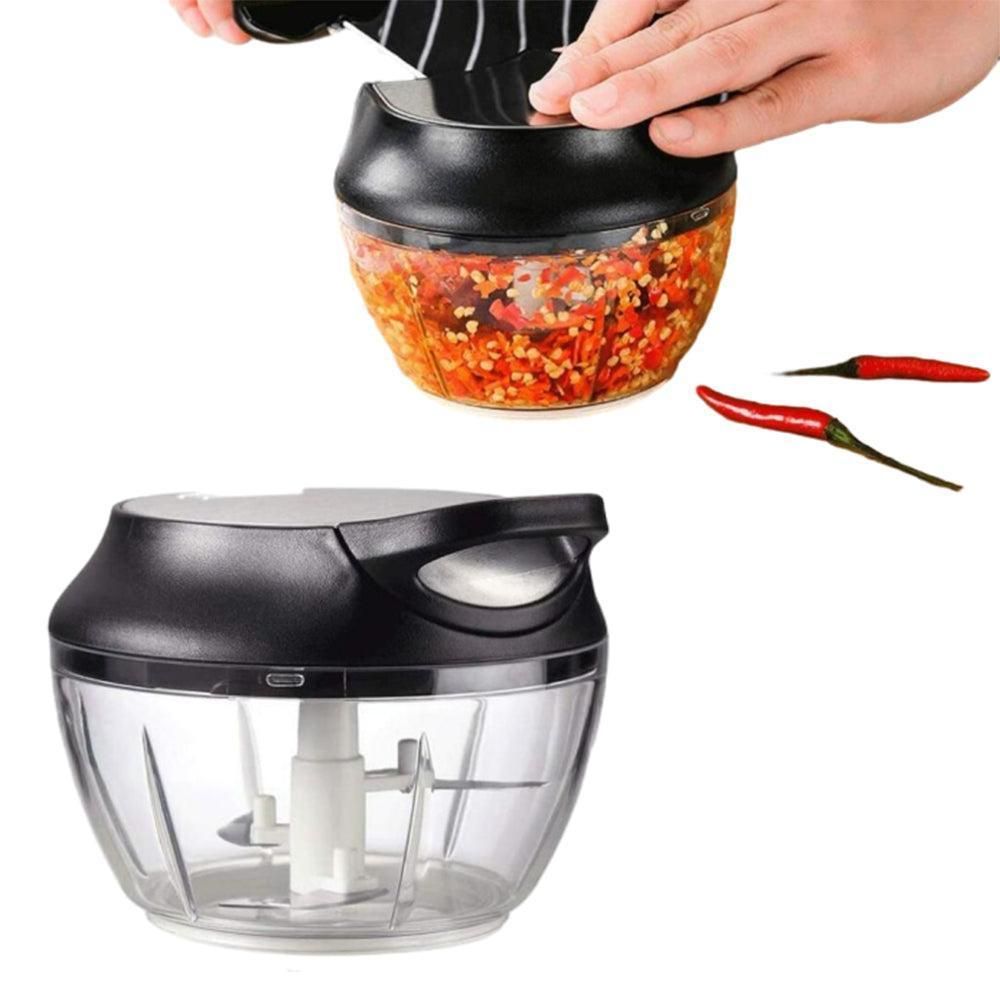 Easy Pull String Chopper Mincer Manual Mixer Slicer Dicer Blender Cutter Shredder for Onion Garlic V1263-JX-7148