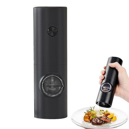 Electric Pepper Grinder Battery Operated Salt Mill Automatic Adjustable Coarseness Peppercorn Grinder V1263-JX-7149