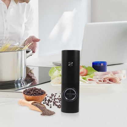 Electric Pepper Grinder Battery Operated Salt Mill Automatic Adjustable Coarseness Peppercorn Grinder V1263-JX-7149