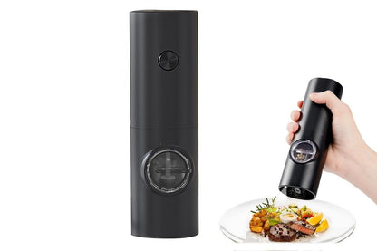 Electric Pepper Grinder Battery Operated Salt Mill Automatic Adjustable Coarseness Peppercorn Grinder V1263-JX-7149