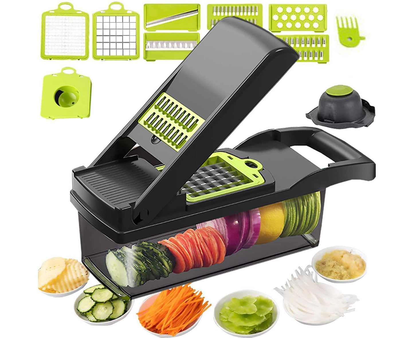 Vegetable Chopper - Mandoline Slicer - Black V1263-JX-715