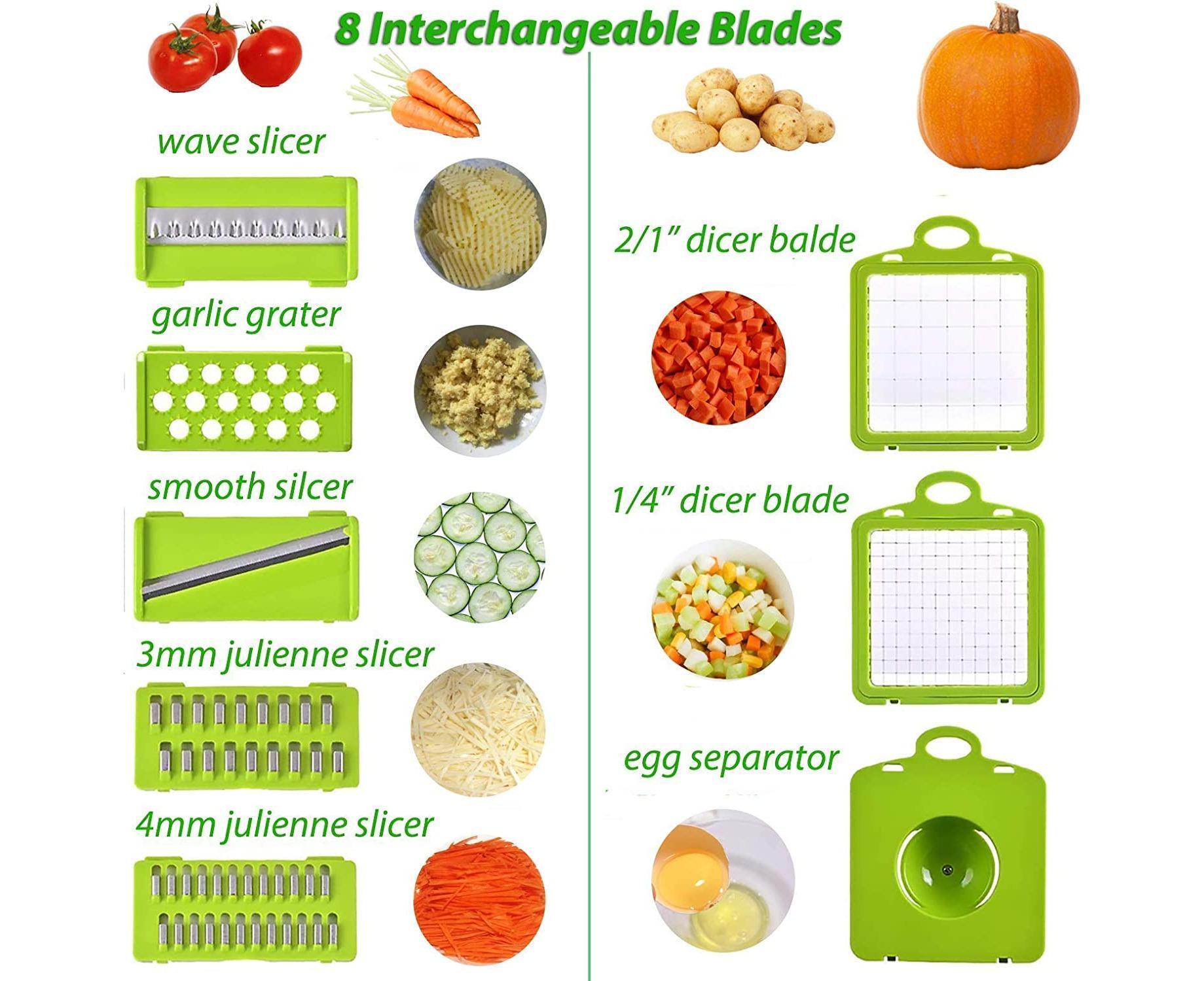 Vegetable Chopper - Mandoline Slicer - Black V1263-JX-715