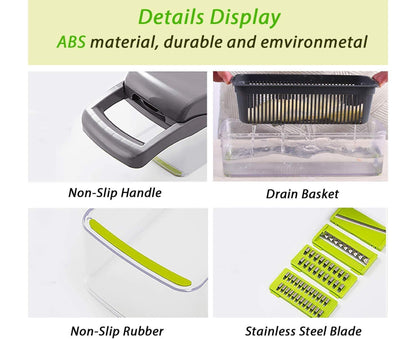 Vegetable Chopper - Mandoline Slicer - Black V1263-JX-715