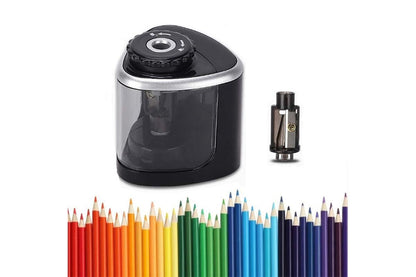 Electric Pencil Sharpener Automatic Fast Sharpener Battery Operated Blue V1263-JX-7152-2