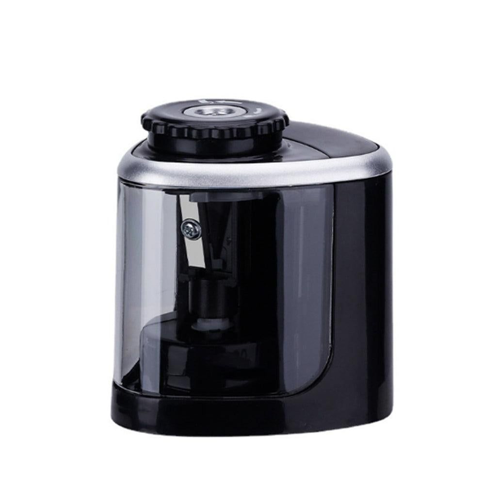 Electric Pencil Sharpener Automatic Fast Sharpener Battery Operated Black V1263-JX-7152-3