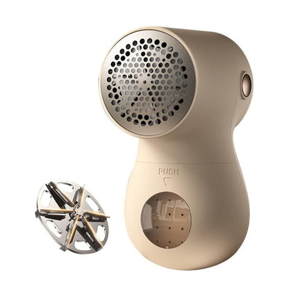 Portable Electric Lint Shaver for Clothes with Digital Display Beige V1263-JX-7155