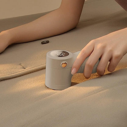 Portable Electric Lint Shaver for Clothes with Digital Display Beige V1263-JX-7155