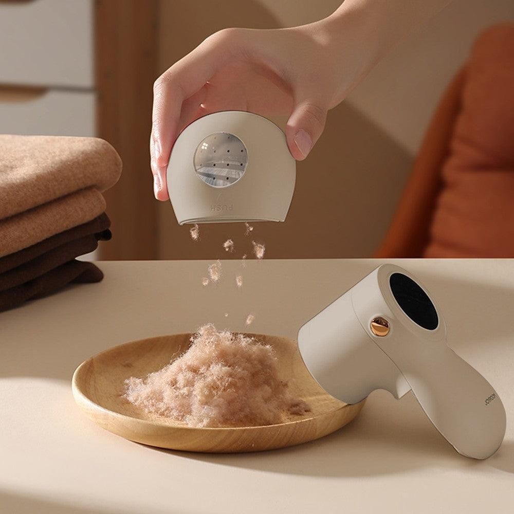 Portable Electric Lint Shaver for Clothes with Digital Display Beige V1263-JX-7155