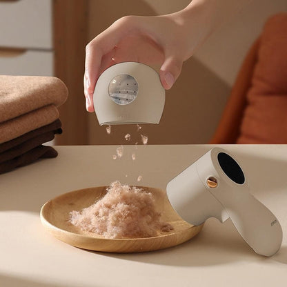 Portable Electric Lint Shaver for Clothes with Digital Display Beige V1263-JX-7155