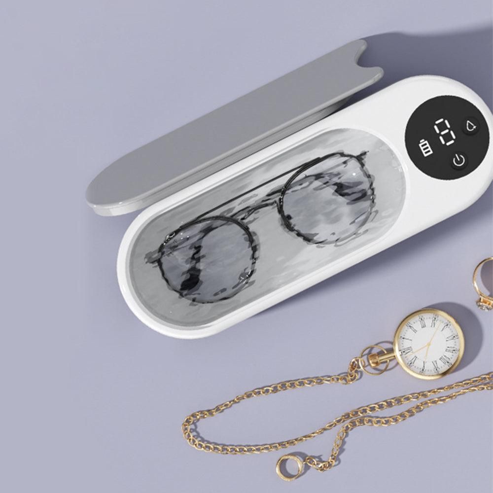 Portable Ultrasonic Sonic Wave Cleaner for Glasses Watch Jewellery V1263-JX-7158
