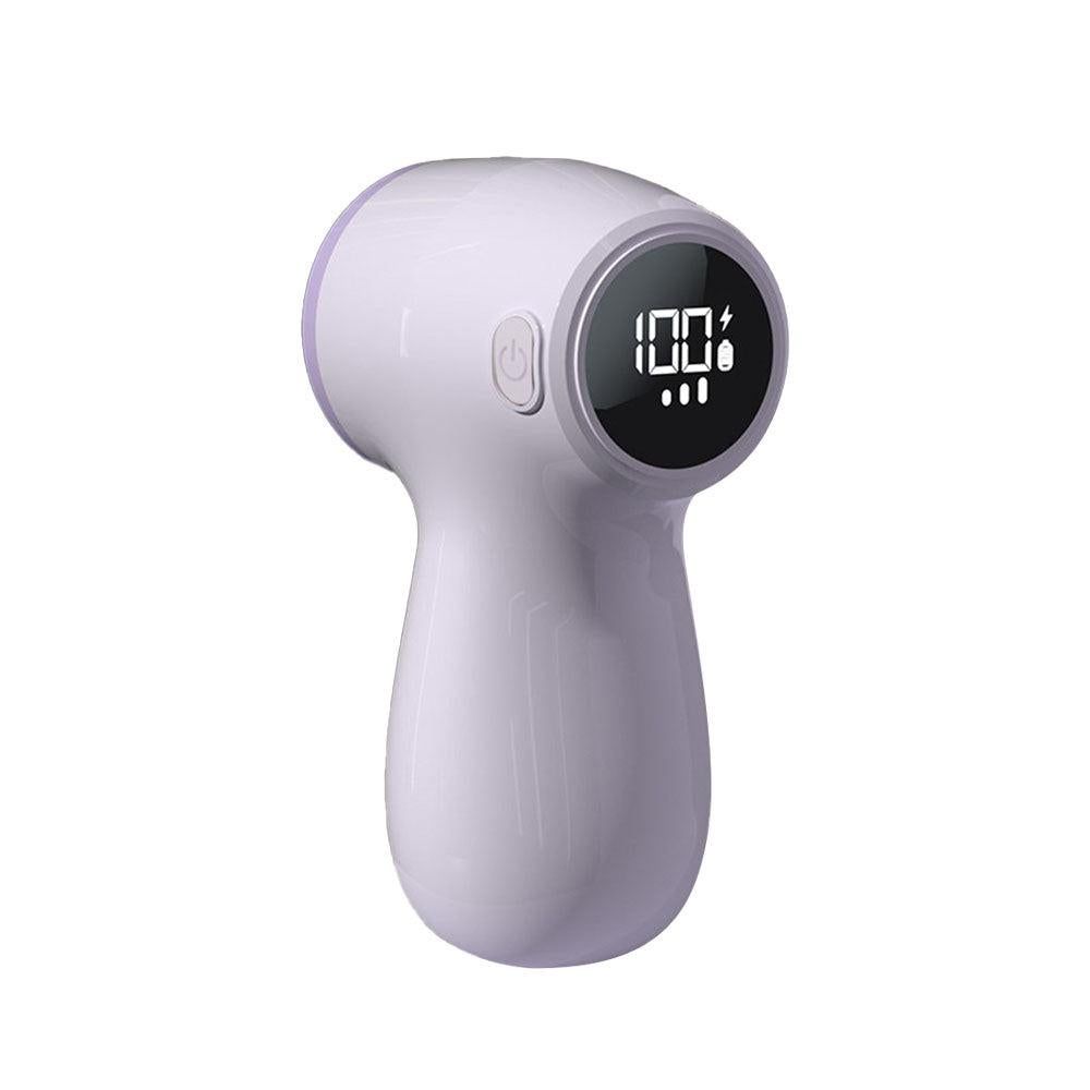 Rechargeable Electric Fur Remover Digital Display Fabric Shaver for Clothes Purple V1263-JX-7159-2