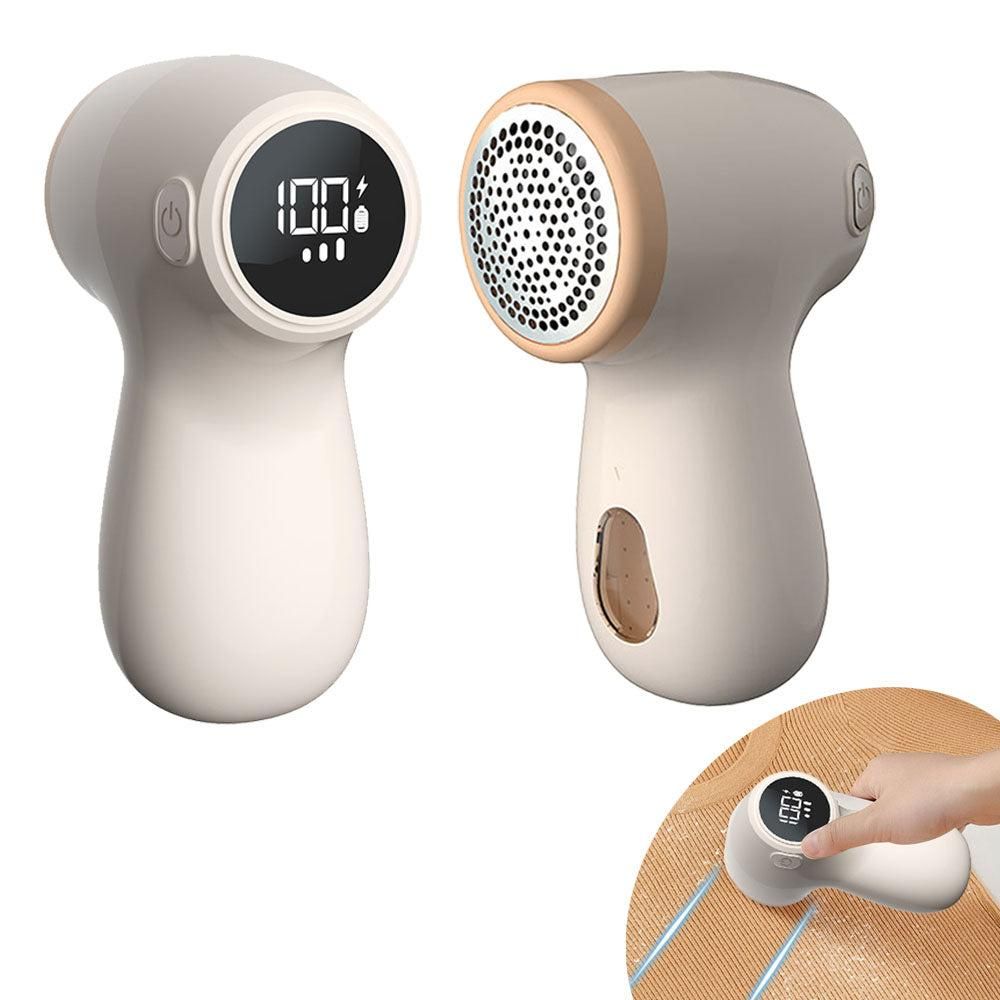 Rechargeable Electric Fur Remover Digital Display Fabric Shaver for Clothes Purple V1263-JX-7159-2