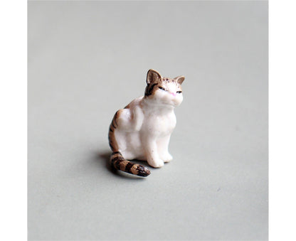 10Pcs Cat Figurine Personalized No Odor Plastic Car Center Console Cat Statue for Desktop-Multicolor V1263-JX-716