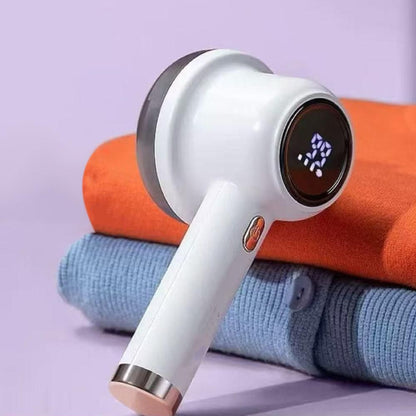 Fabric Shaver Lint Remover Rechargeable Electric Portable Sweater Defuzzer with 3 Speeds White V1263-JX-7164-1