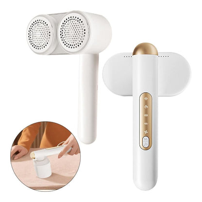 Fabric Shaver Lint Remover Rechargeable Electric Portable Sweater Defuzzer with 3 Speeds White V1263-JX-7164-1