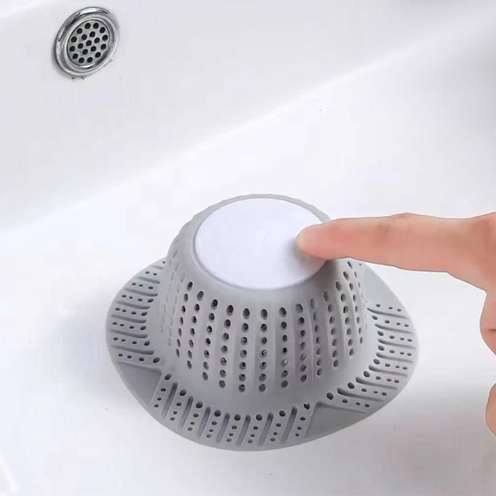 Silicone Bathtub Hair Catcher for Pop-Up and Standard Shower Drains V1263-JX-7165