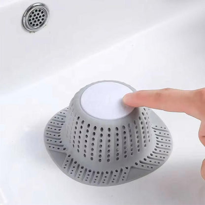 Silicone Bathtub Hair Catcher for Pop-Up and Standard Shower Drains V1263-JX-7165