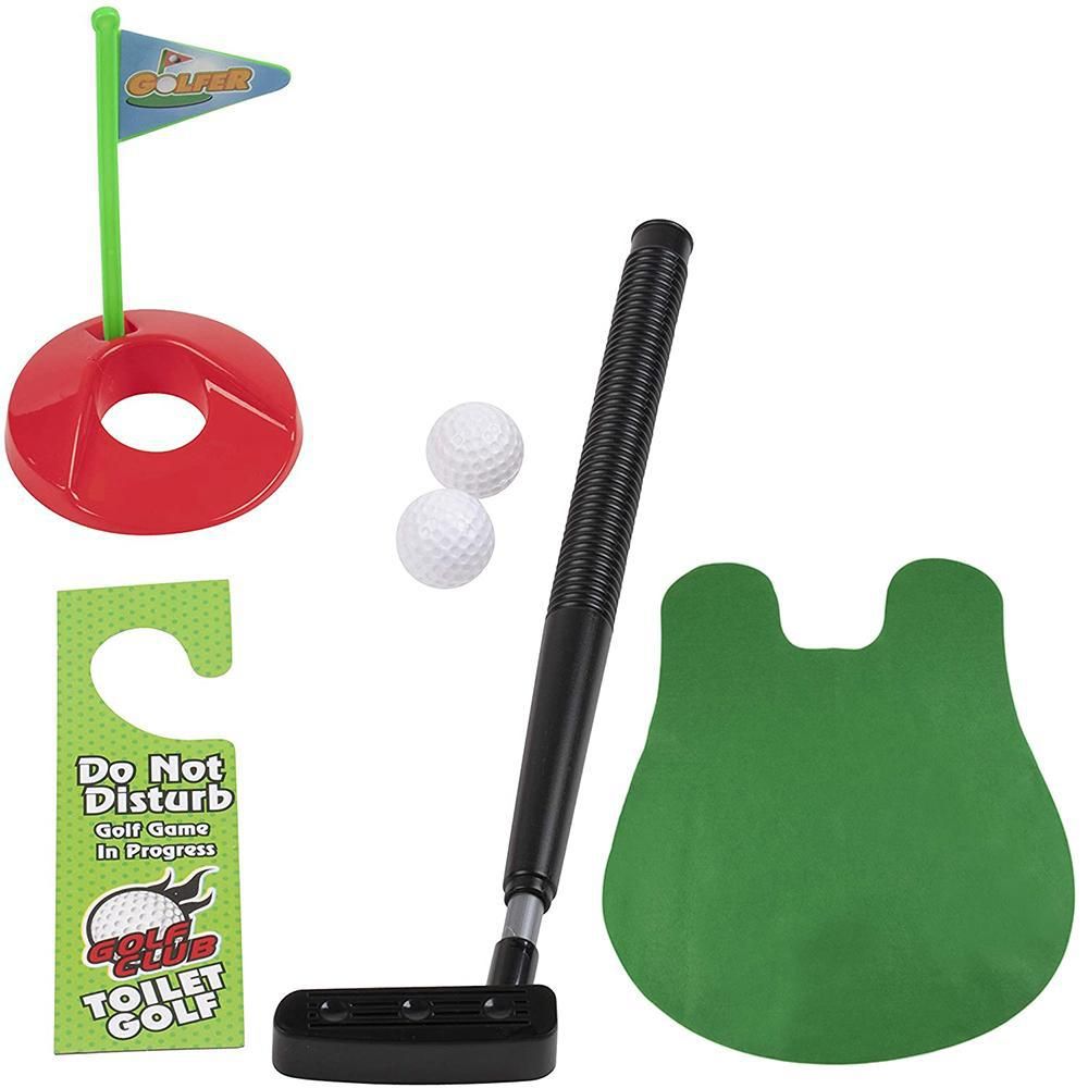 Toilet Mini Golf Potty Putter Toy Set V1263-JX-7166