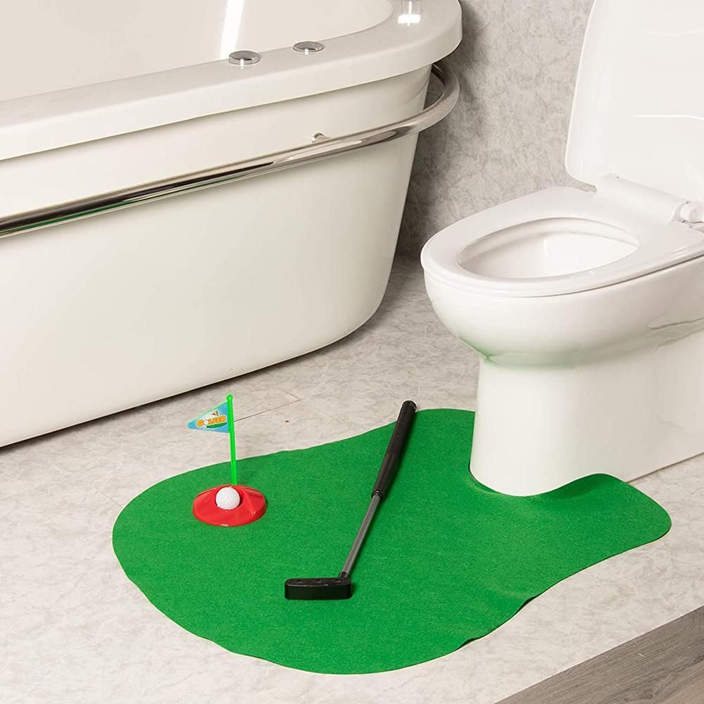 Toilet Mini Golf Potty Putter Toy Set V1263-JX-7166