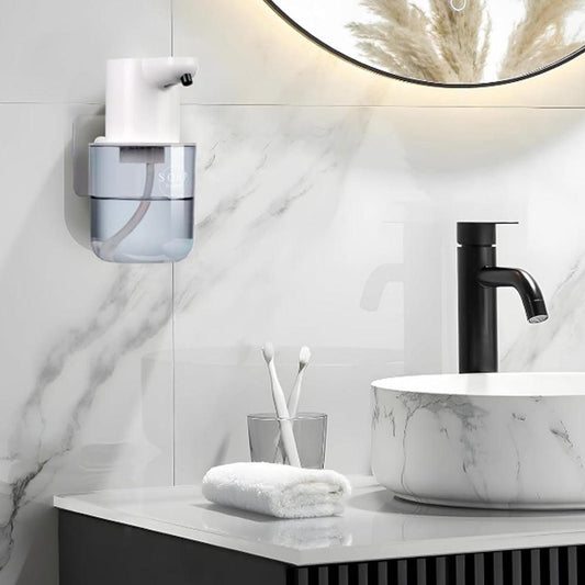 Touchless Automatic Electric Foaming Soap Dispenser 4-Level Adjustable Rechargeable Soap Dispenser White V1263-JX-7167-1