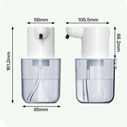 Touchless Automatic Electric Foaming Soap Dispenser 4-Level Adjustable Rechargeable Soap Dispenser White V1263-JX-7167-1