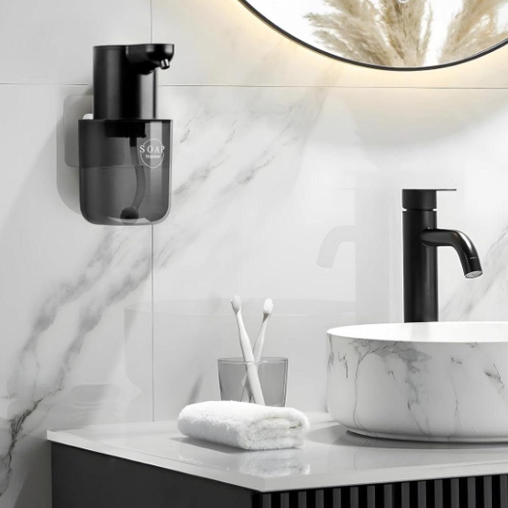 Touchless Automatic Electric Foaming Soap Dispenser 4-Level Adjustable Rechargeable Soap Dispenser Black V1263-JX-7167-2