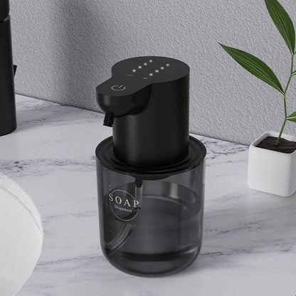 Touchless Automatic Electric Foaming Soap Dispenser 4-Level Adjustable Rechargeable Soap Dispenser Black V1263-JX-7167-2