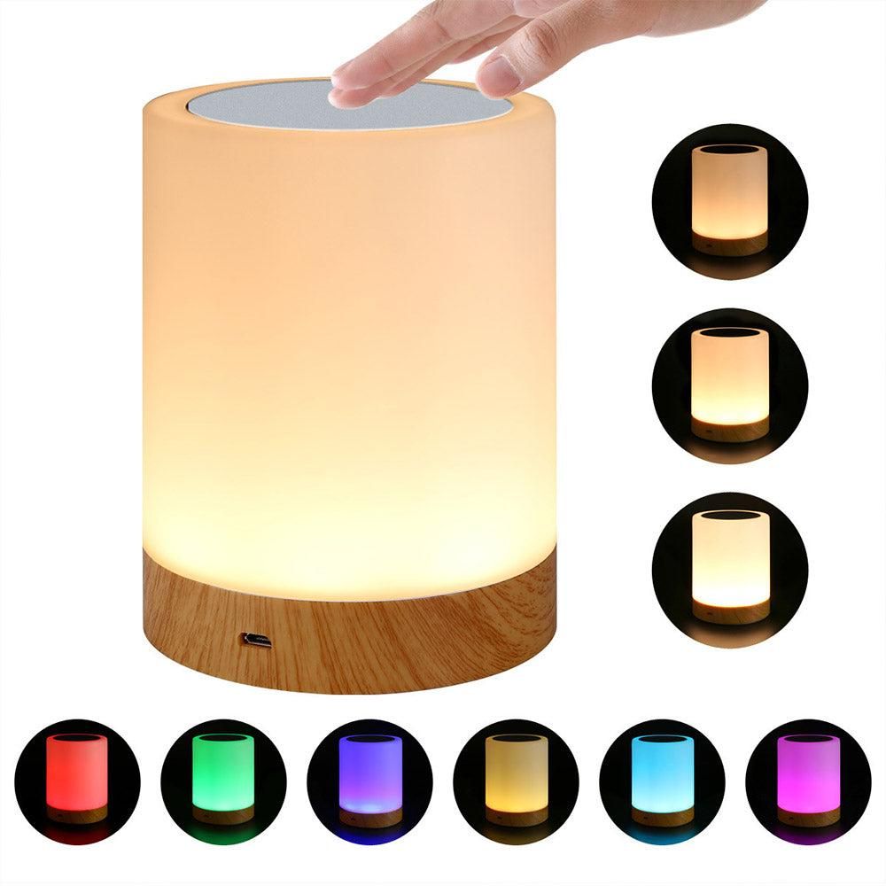 Color Changing Touch Bedside Lamp Rechargeable Night Light V1263-JX-7168