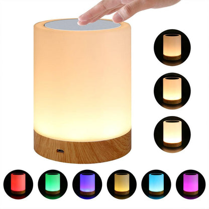 Color Changing Touch Bedside Lamp Rechargeable Night Light V1263-JX-7168