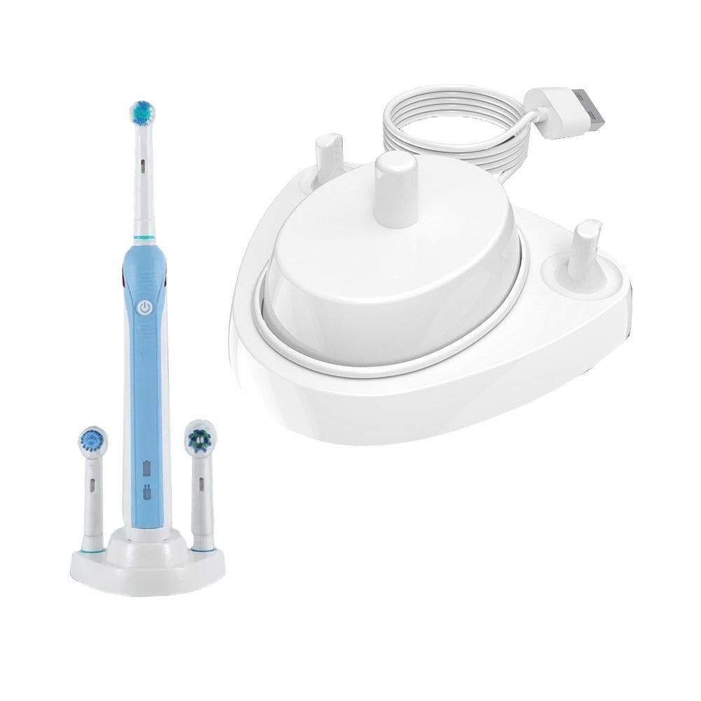 Compatible with Oral B Electric Toothbrush Inductive Charging Dock with Charger Holder V1263-JX-7170