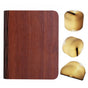 Foldable LED Book Lamp USB Rechargeable Creative Table Lamp Brown V1263-JX-7171-1