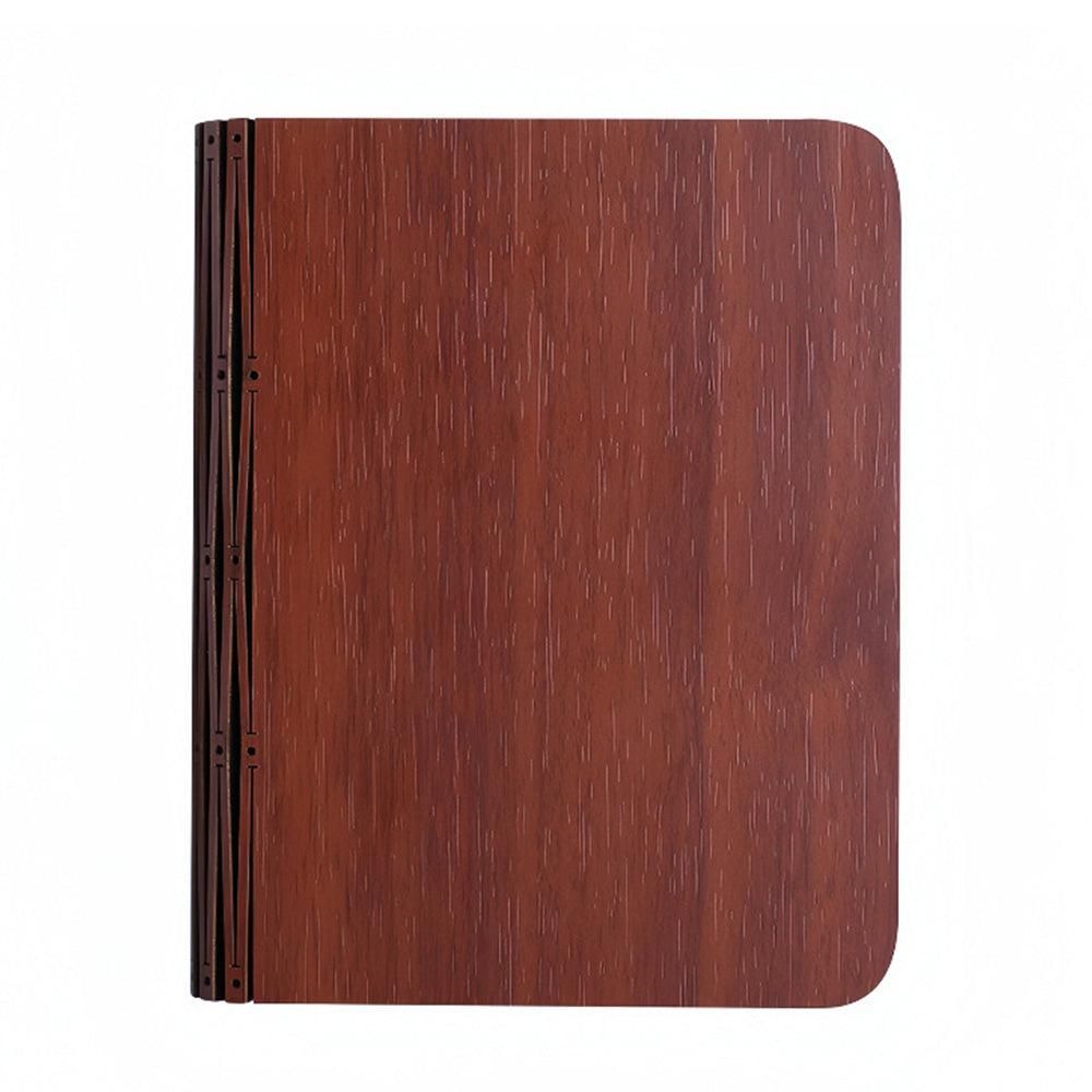Foldable LED Book Lamp USB Rechargeable Creative Table Lamp Brown V1263-JX-7171-1