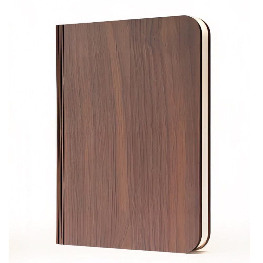 Foldable LED Book Lamp USB Rechargeable Creative Table Lamp Brown V1263-JX-7171-1