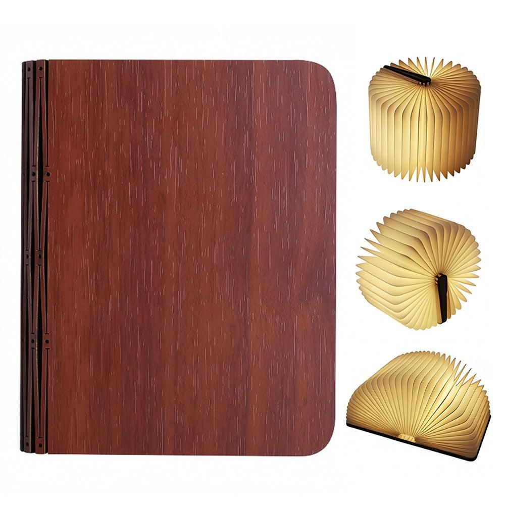 Foldable LED Book Lamp USB Rechargeable Creative Table Lamp Beige V1263-JX-7171-2