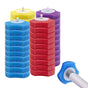 40PCS Replacement Heads for Toilet Brush Refill Heads with Fresh Scents 4 Colors V1263-JX-7177