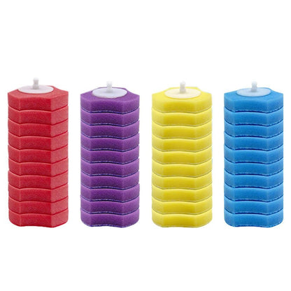 40PCS Replacement Heads for Toilet Brush Refill Heads with Fresh Scents 4 Colors V1263-JX-7177