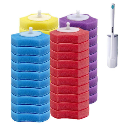40PCS Replacement Heads for Toilet Brush Refill Heads with Fresh Scents 4 Colors V1263-JX-7177