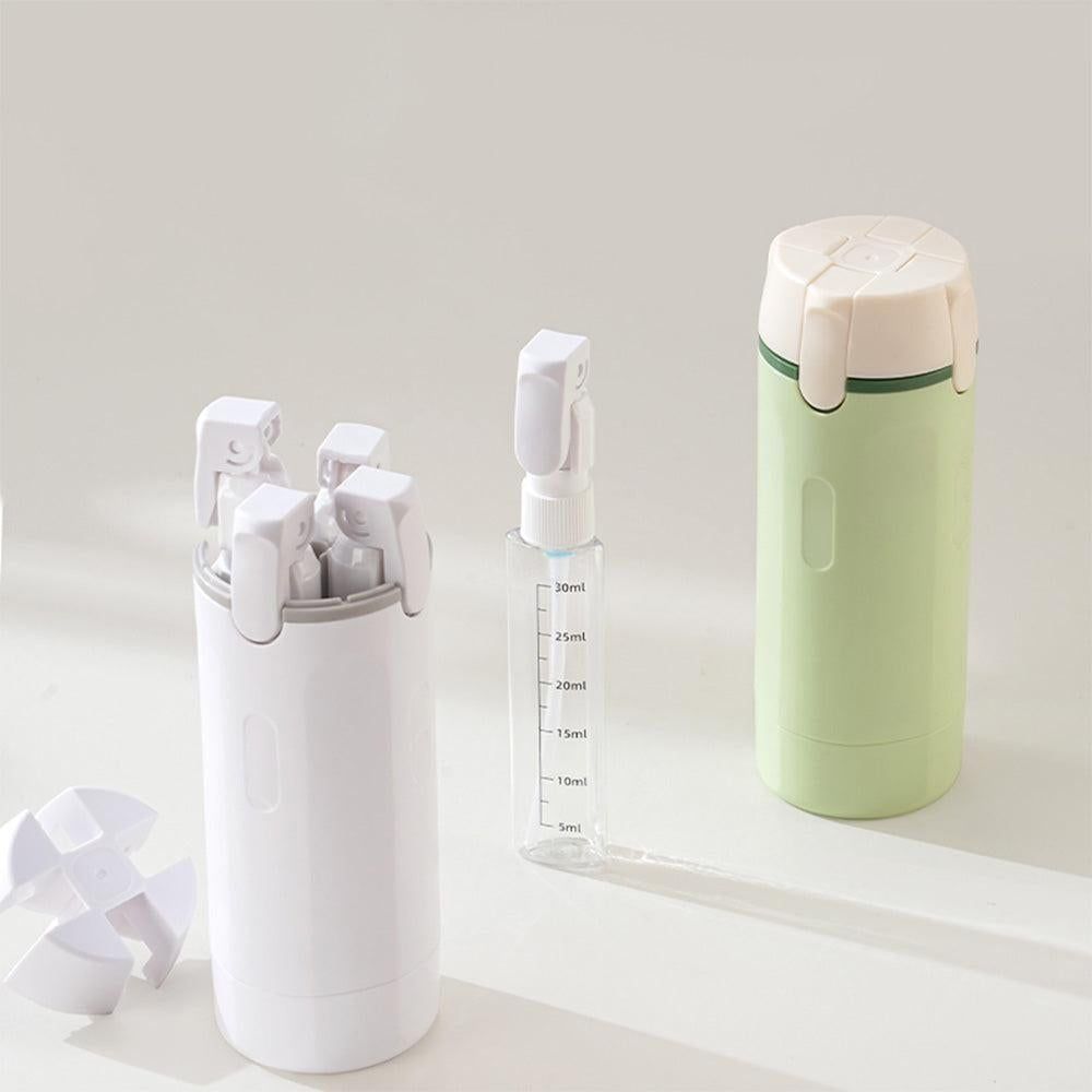 4 in 1 Travel Bottles Dispenser for Shampoo Lotion Green V1263-JX-7178-1