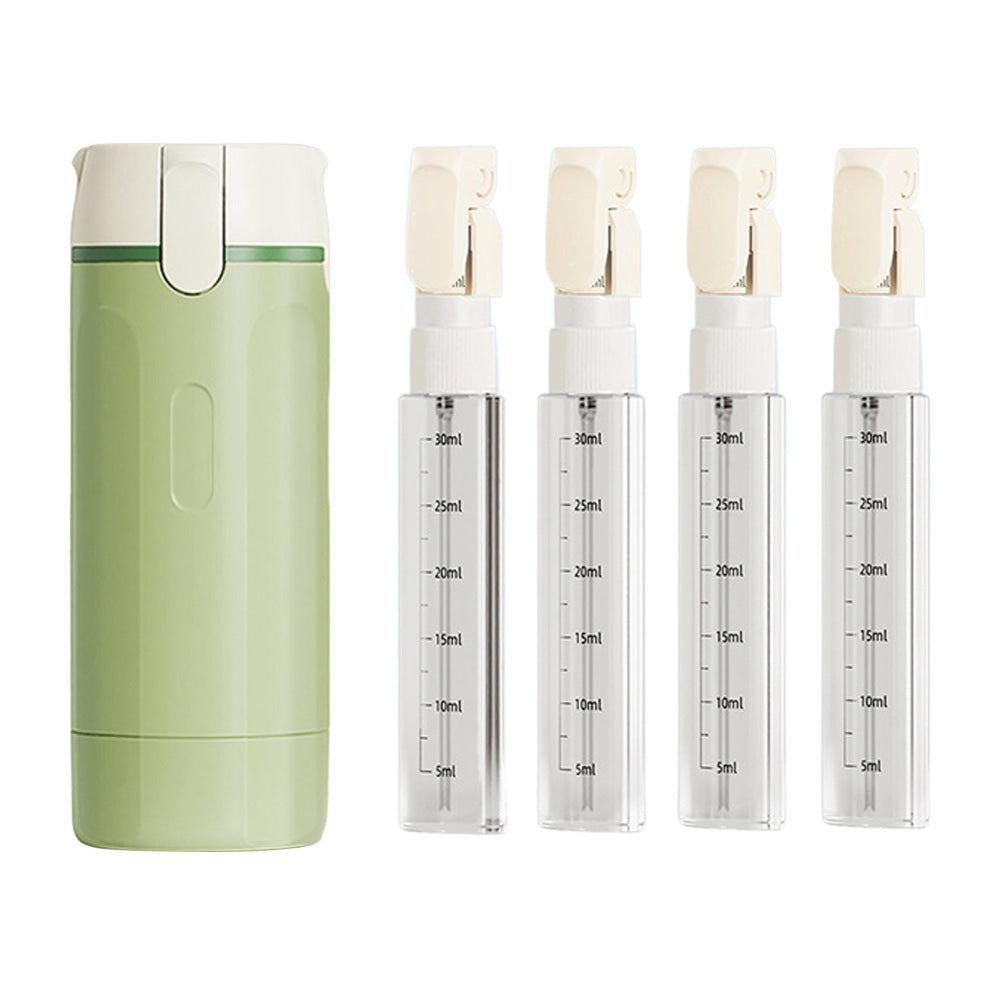 4 in 1 Travel Bottles Dispenser for Shampoo Lotion Green V1263-JX-7178-1