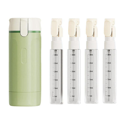 4 in 1 Travel Bottles Dispenser for Shampoo Lotion Green V1263-JX-7178-1