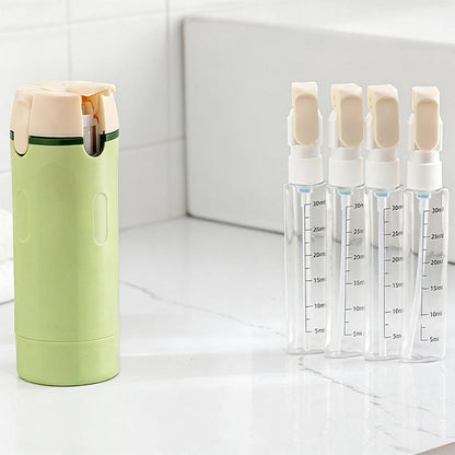 4 in 1 Travel Bottles Dispenser for Shampoo Lotion Green V1263-JX-7178-1