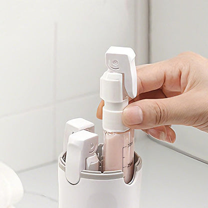 4 in 1 Travel Bottles Dispenser for Shampoo Lotion White V1263-JX-7178-2