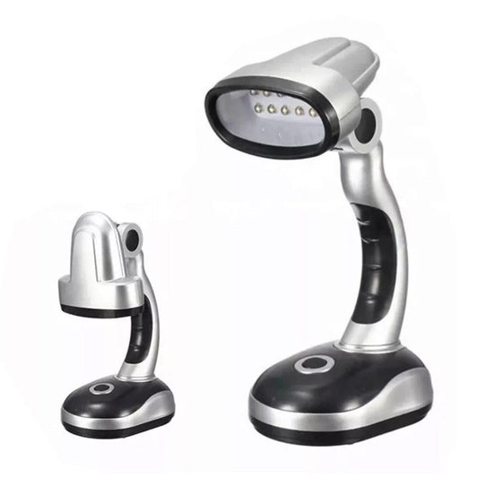 12 LEDs Desk Lamp Portable Battery Operated Reading USB Powered Work Table Light V1263-JX-7180