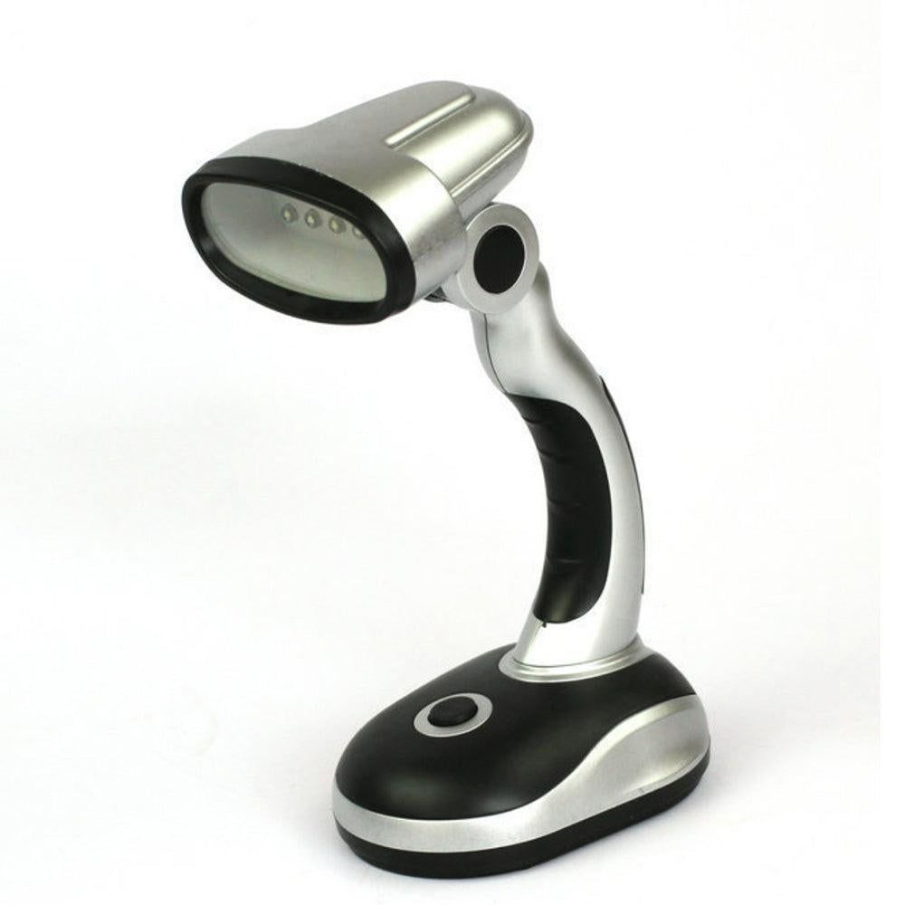 12 LEDs Desk Lamp Portable Battery Operated Reading USB Powered Work Table Light V1263-JX-7180